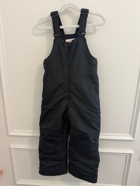 Cat & Jack Black Kids Snow Overalls